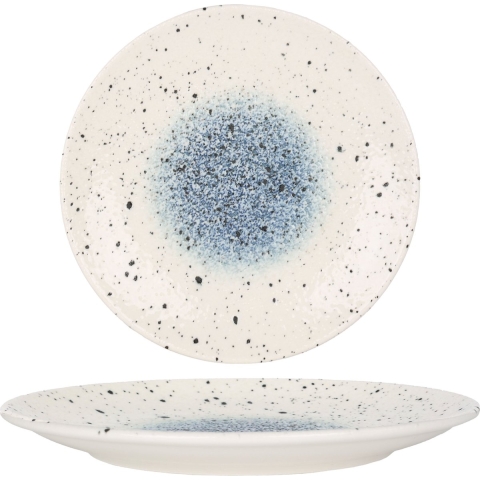 Rinart Dinerbord - Splash - Porselein - 27 cm - set van 6