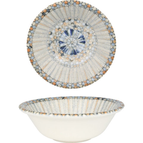 Bonna Kommetje - Luca Mosaic - Porselein - 16 cm (400cc) - set van 6