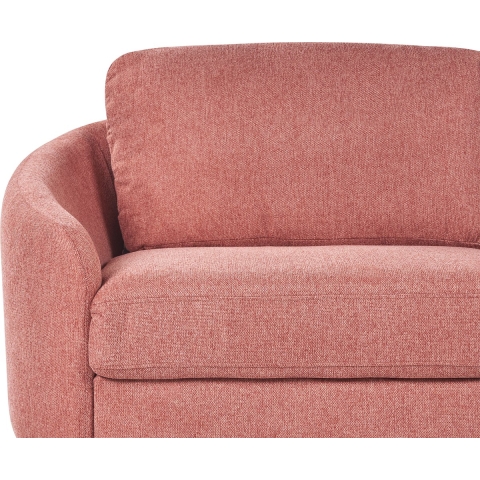 Beliani - TROSA - Driezitsbank - Roze - Polyester