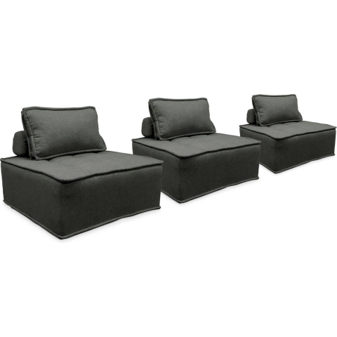 sweeek - Modulaire fauteuil in stof (x3)