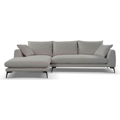 Tower living nottingham 2,5-ar + chaise l - copenhagen 803 cement grey