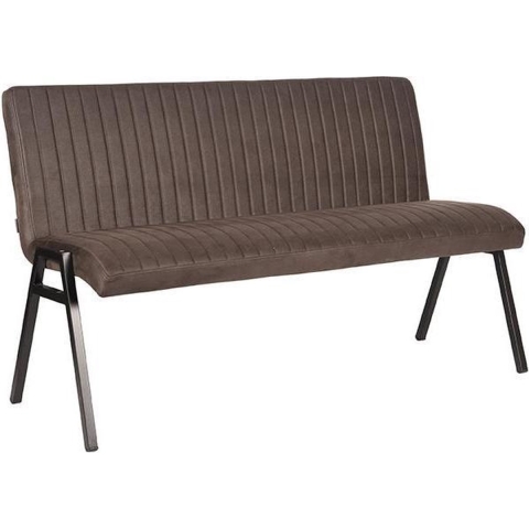 LABEL51 Eetkamerbank Matz - Antraciet - Microfiber - 145 cm