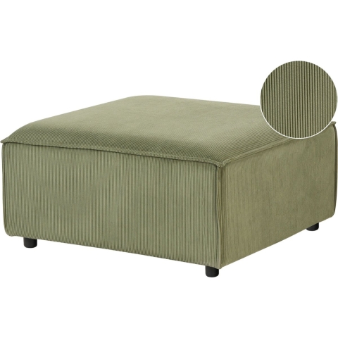 Beliani - ARDAL - Ottomaan - Groen - Corduroy