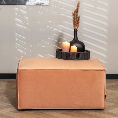 Bronx71 Hocker Memphis velvet roze