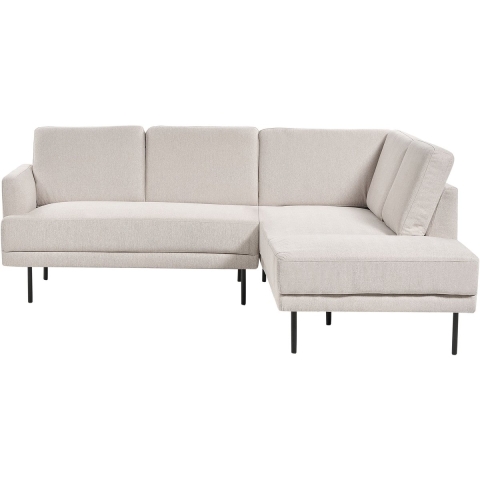 Beliani - BREDA - Hoekbank 4-zits - Beige - Linkszijdig - Polyester