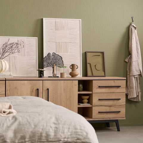 Dressoir Batenburg - Hout - Naturel - MDF