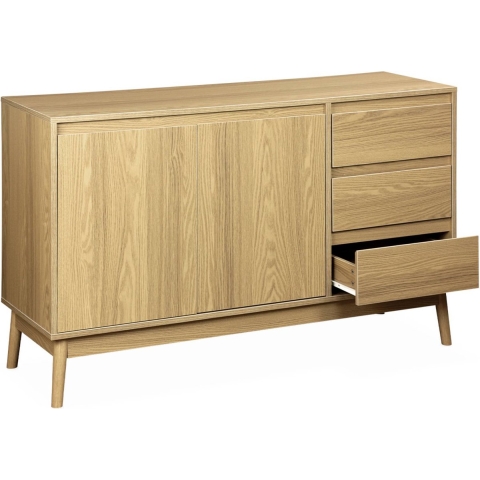 sweeek - Houten dressoir 2 deuren en 3 lades