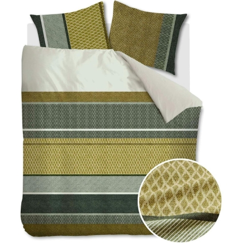 Beddinghouse Benthe Dekbedovertrek 200 x 200/220 cm - Groen