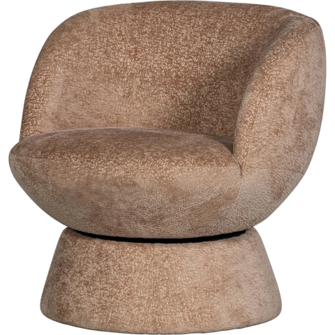 BePureHome Shuffle Draaifauteuil - Polyester - Naturel - 72x73x71