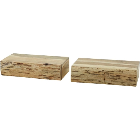 Fraaai - Hardy nachtkastje zwevend acacia hout L | set van 2