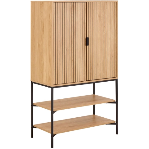 Giga Living - Wandkast Naturel Eikenlook - 80x40x140cm - Juna