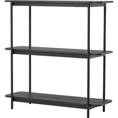Nest living Werner houten boekenkast zwart - 120 x 120 cm