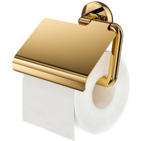 Tiger Cooper Toiletrolhouder met Klep - Goud