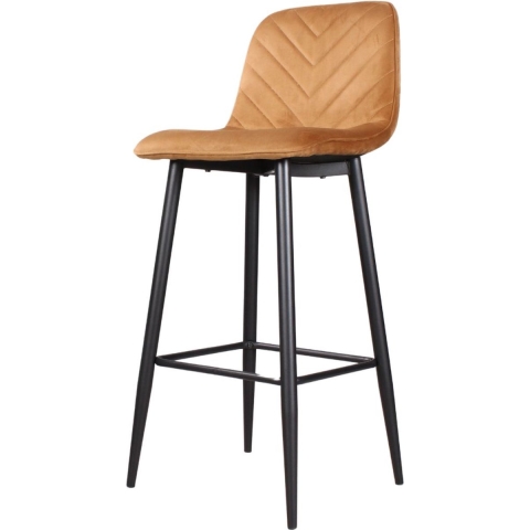 DS4U Gaby barkruk velvet 75 cm 2.0 - goud