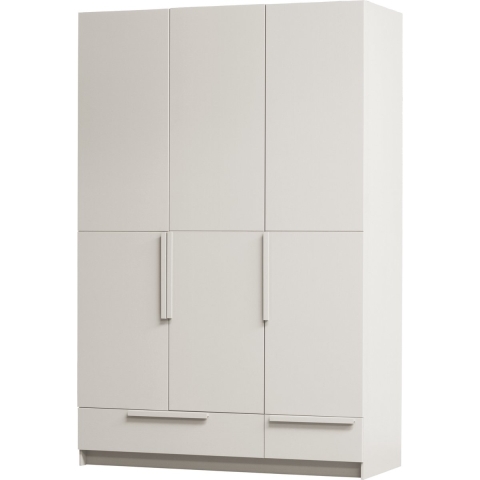 WOOOD 3-deurs Hang|Legkast Splitdeur Pure - Grenen - Dust - 215x142x60