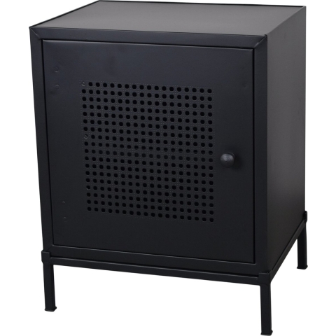 LOFT42 Weby Nachtkastje Industrieel - Zwart - 50x40x30cm