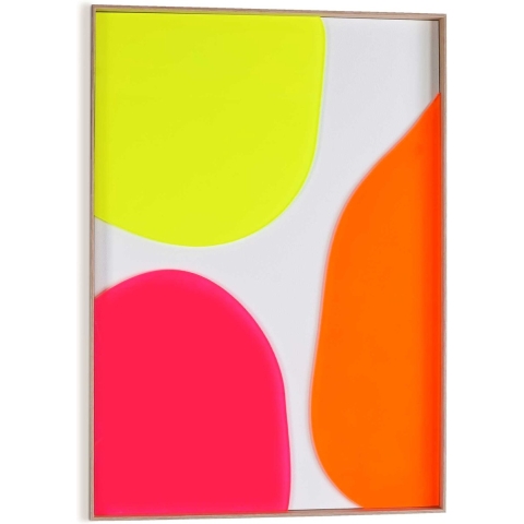 Reinders - Neon Connected - Relief Art Schilderij 70x50cm Hout
