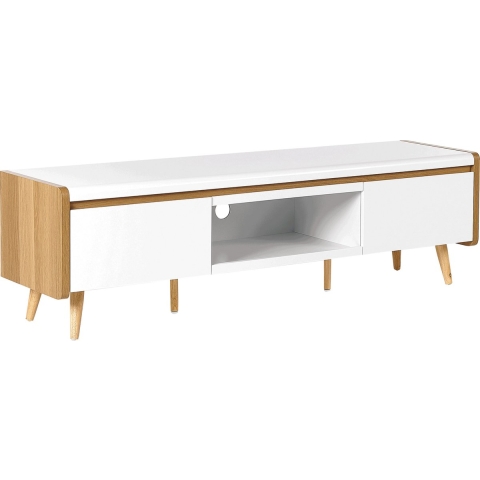 Beliani - CUSTER - TV-meubel - Wit - MDF