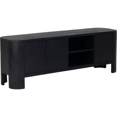 Giga Meubel - Tv Meubel Zwart Mangohout - 160x40x55cm - Mitchel