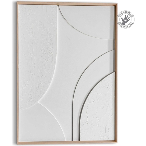 Reinders - Terrace White - Relief Art Schilderij 70x50cm Hout