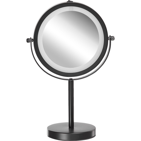 Beliani - TUCHAN - make-up spiegel - Zwart - IJzer