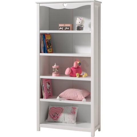 LUCEVI - Amori Boekenkast Hout - Wit - 90x40x190 cm