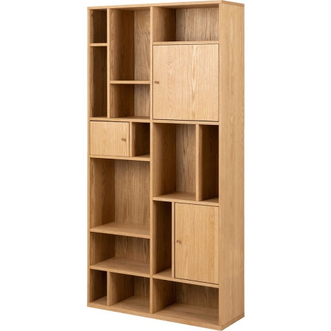 Lisomme Maarten Houten Boekenkast - B 90 cm - Naturel