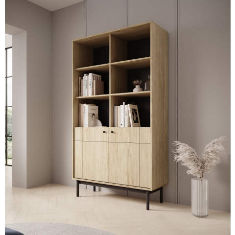 Meubella Vitrinekast Jules 2 - Eiken - 104 cm