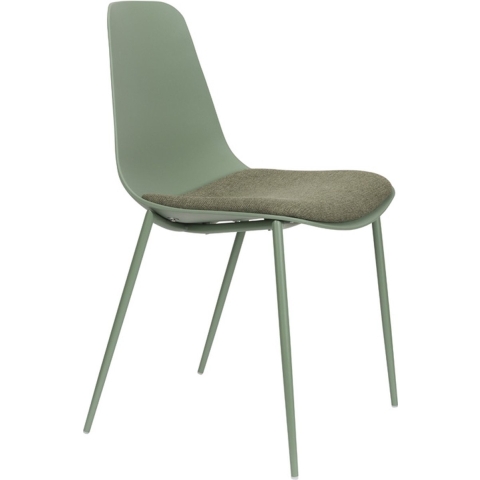 Giga Meubel - Eetkamerstoel Groen - Zithoogte 48cm - Set van 4