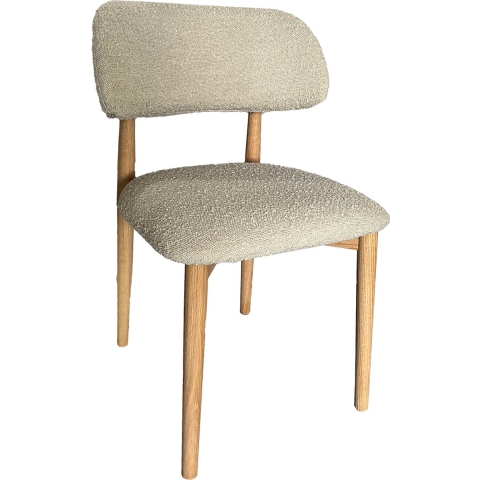 Giga Meubel - Eetkamerstoel Taupe Stof - Zithoogte 47cm - Lexi