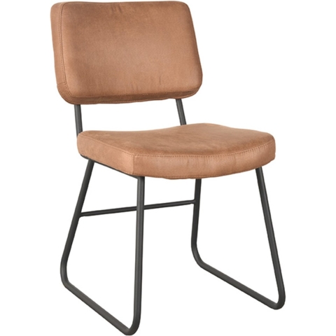 LABEL51 Eetkamerstoel Noah - Cognac - Microfiber