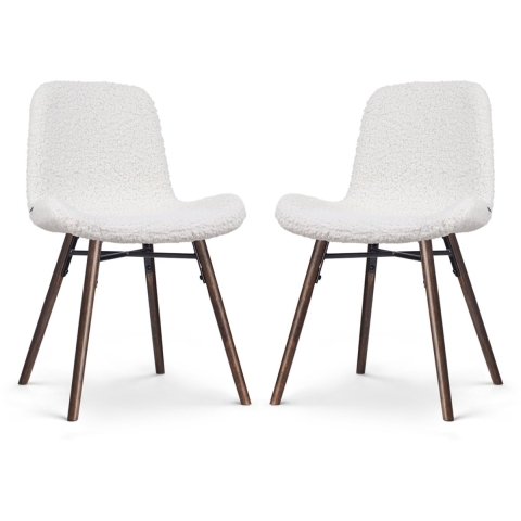 Nolon Nena-Fé Eetkamerstoelen Set van 2 - Teddy - Walnoot