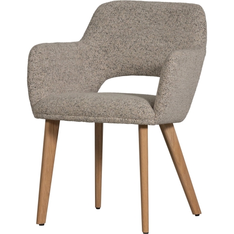 WOOOD Murat Eetkamerstoelen Houten Naturel Poot - Naturel - Set van 2