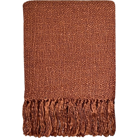Malagoon Solid Plaid - Rusty Brown
