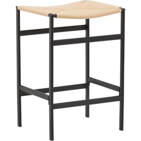 Svea - Polsty barkruk 63 cm - rattan - naturel