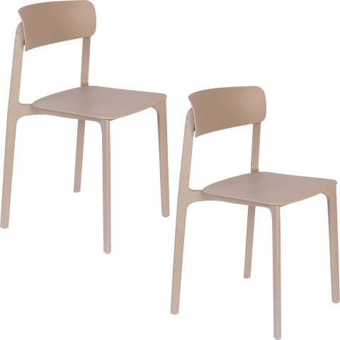 Housecraft Clive Eetkamerstoelen Licht Bruin - Set van 4