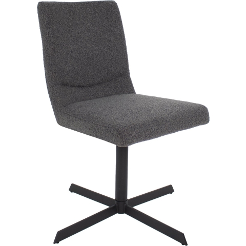 Kick draaistoel Sam Boucle - Donkergrijs