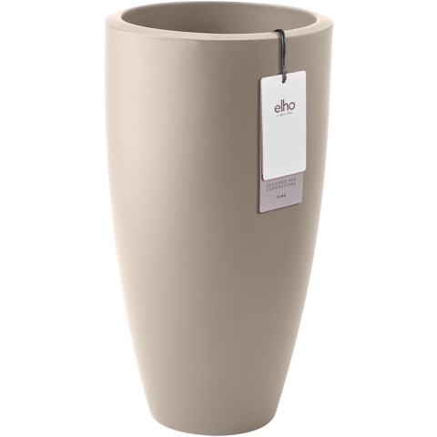 Elho June Round High 40 - Balanced beige - Ø 39 x H 70 cm - Binnen en Buiten - 100% gerecycled