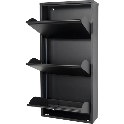 Spinder Design Billy 3 Schoenenkast - Zwart