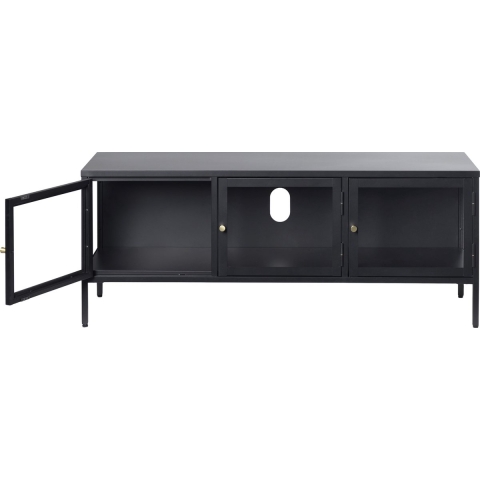 by fonQ Fort Tv-meubel - B 132 cm - Zwart