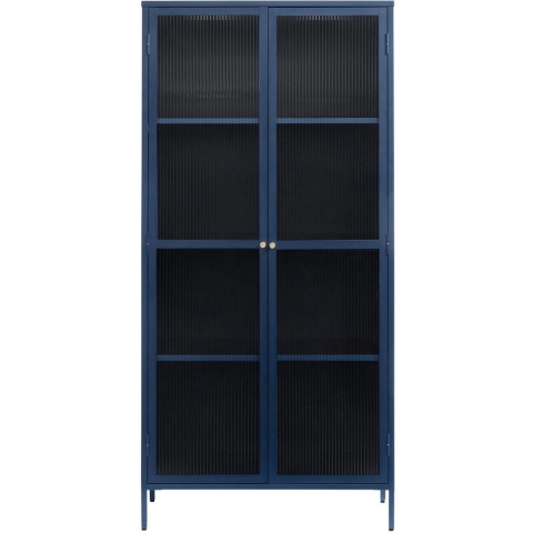 by fonQ Opal Vitrinekast - H 190 cm - Navy