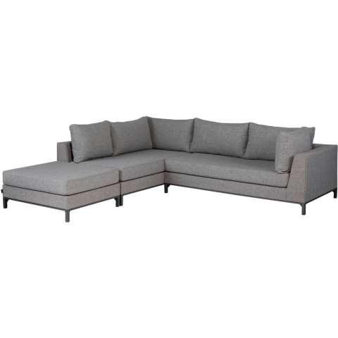 Exotan Sicilië Loungeset All Weather - Stone Grey - Rechts