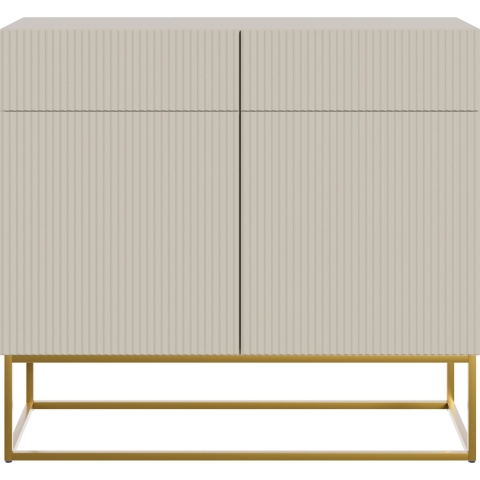 NADUVI Collection Vesper Opbergkast met Lades - Greige / Goud