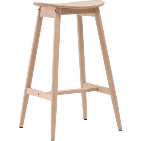 Svea - Nika barkruk 76 cm - rubberhout - naturel