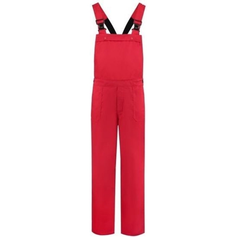 Carnaval verkleed tuinbroek voor volwassenen - rood - werk overall XL (42/54) -