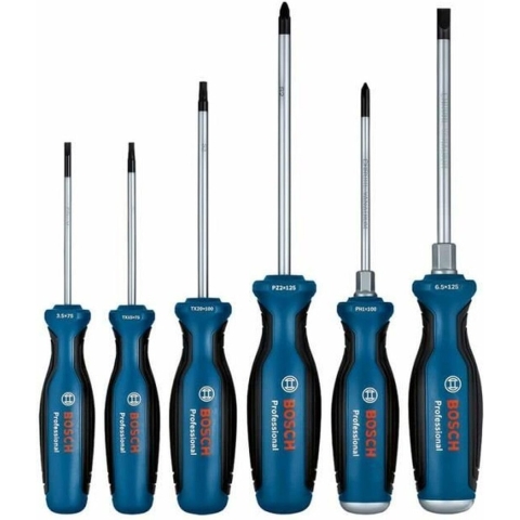 Bosch Accessoires Schroevendraaierset | 6-delig | SL/PH/PZ/TX - 1600A02CV3