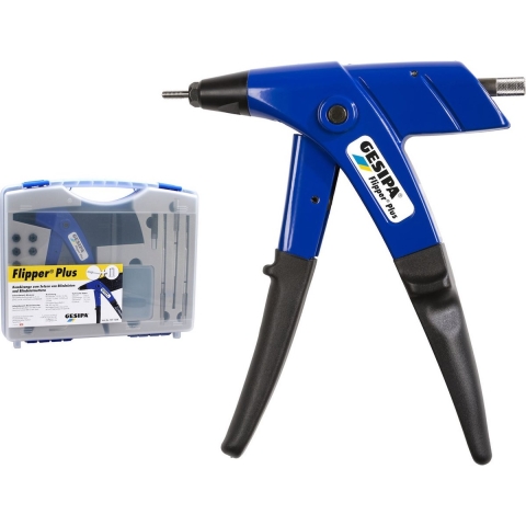 Gesipa Combizetijzer | lengte 217 mm | werkbereik 2,4-5 mm | met openingsveer | 1 stuk - 1571258 1571258