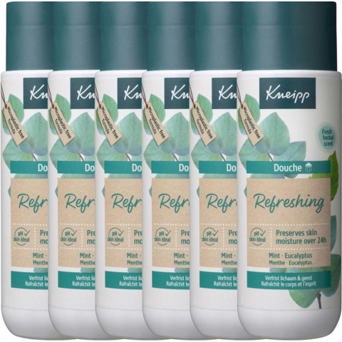 6x Kneipp Douche Refreshing Mint Eucalyptus 200 ml