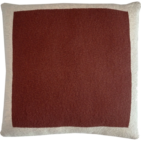 Malagoon Solid Gebreide Poster Sierkussen 50 x 50 cm - Rusty Brown