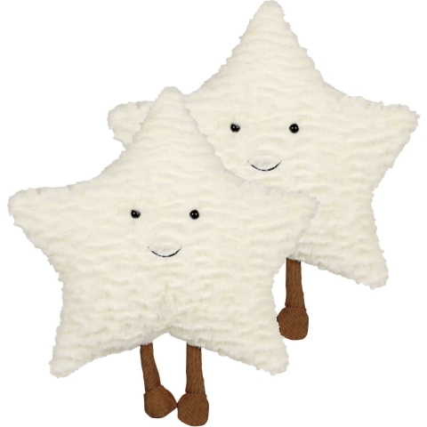 Beliani - STARFRUIT - Sierkussen set van 2 - Wit - Polyester